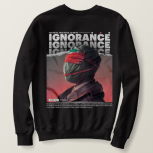 Sweatshirt IGNORANCE visage masqué Brutalisme Strewear