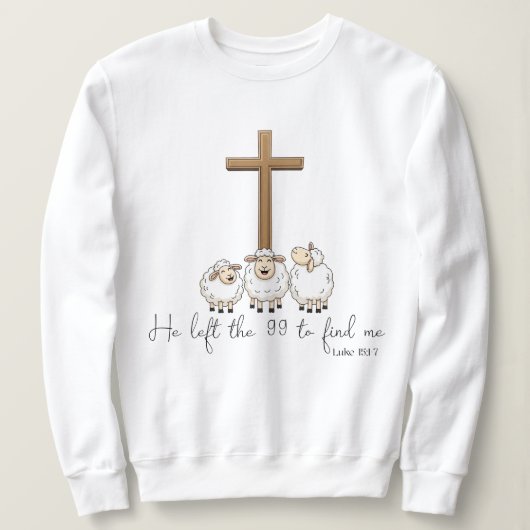 Sweatshirt Il a quitté le 99 pour me trouver (Design devant)