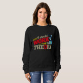Sweatshirt Il Devrait Fonctionner En Théorie Machinerie Robot (Devant entier)