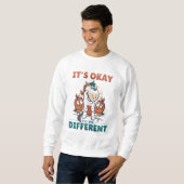 Sweatshirt Il est bon d'être différent Invitation (Devant entier)