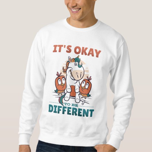 Sweatshirt Il est bon d'être différent Invitation (Devant)