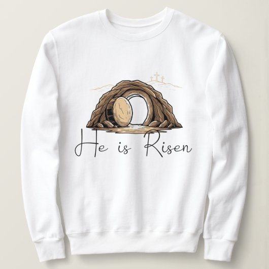 Sweatshirt Il est ressuscité (Design devant)