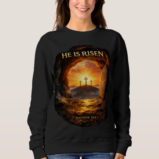 Sweatshirt Il est ressuscité (Devant)