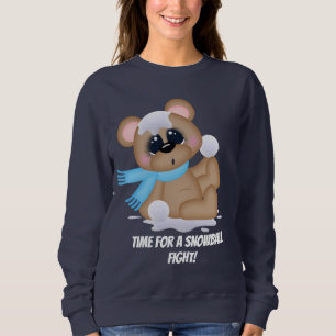 Sweatshirt Il est temps pour un combat de boules de neige d'a