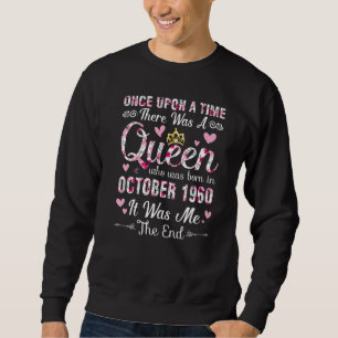 Sweatshirt Il était une fois une reine née en octobre 1960