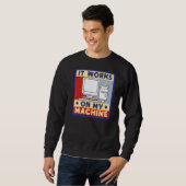 Sweatshirt Il Fonctionne Sur La Programmation Ordinateur De M (Devant entier)