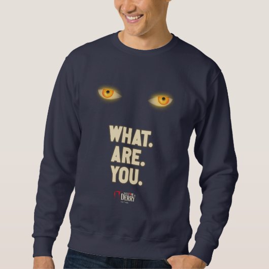 Sweatshirt IL Joue Les Yeux "Quoi.Es.Vous." (Devant)