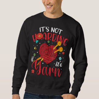 Sweatshirt Il n'accueille pas ses femmes à fils Knitter Knit