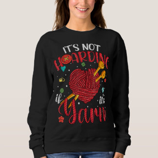 Sweatshirt Il n'accueille pas ses femmes à fils Knitter Knit