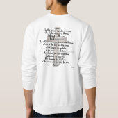 Sweatshirt Il s'est levé 3 croix rocailleuses avec Prayer de (Dos)