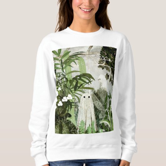 Sweatshirt Il y a encore un fantôme dans la serre... (Devant)