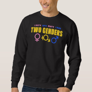 Sweatshirt Il Y A Plus De Deux Hommes Lgbt Tee