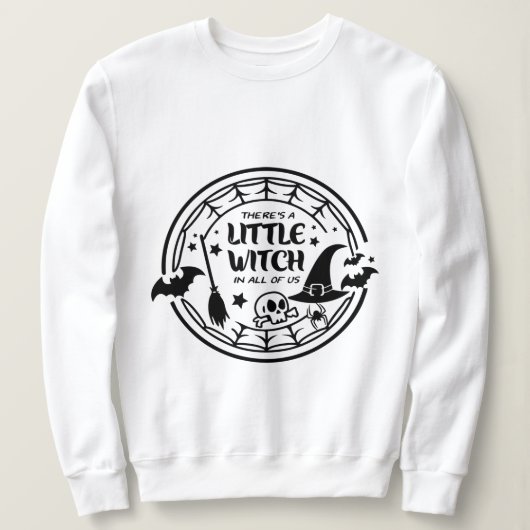 Sweatshirt "Il y a une petite sorcière en nous tous - mignonn (Design devant)