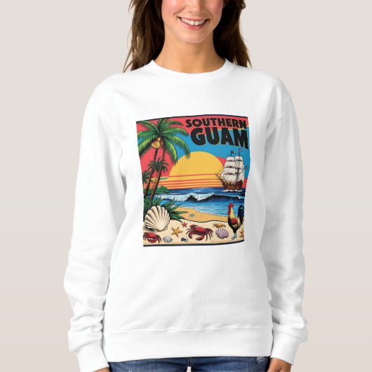 Sweatshirt Île de Guam Sud Micronésie Île (Devant)