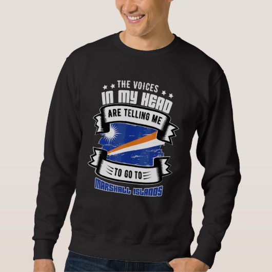 Sweatshirt Îles Marshall dans ma tête (Devant)