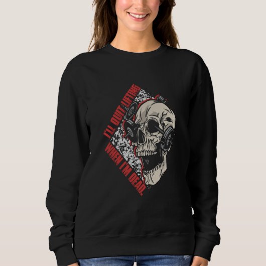 Sweatshirt I'll Out Lifting When I'm Dead Workout Weightlifti (Devant)