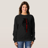 Sweatshirt Illinois American Flag State Map Fierté patriotiqu (Devant entier)