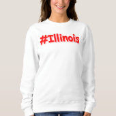 Sweatshirt "#Illinois" Joli Design. Commandez dès maintenant  (Devant)