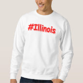 Sweatshirt "#Illinois" Joli Design. Commandez dès maintenant  (Devant)