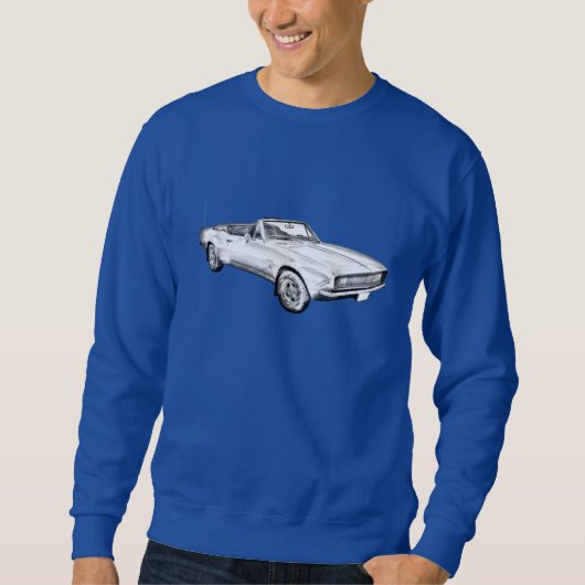 Sweatshirt Illustration 1967 de voiture de muscle de Camaro (Devant)