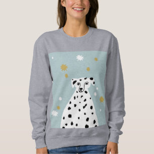 Sweatshirt Illustration Abstraite de Chien dalmate