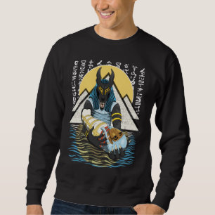 Sweatshirt Illustration Anubis du dieu égyptien antique