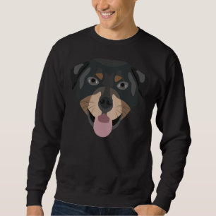 Sweatshirt Illustration Chiens Face Rottweiler