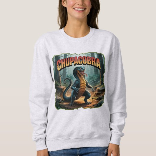 Sweatshirt Illustration Chupacobra Combo Créature Drôle (Devant)