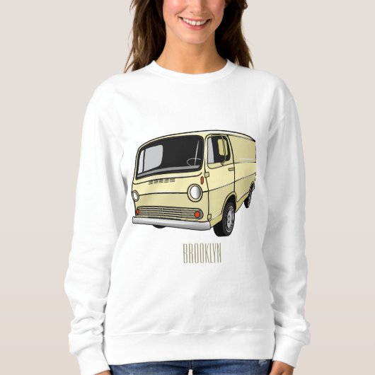 Sweatshirt Illustration classique de van (Devant)