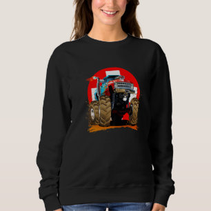 Sweatshirt Illustration cool Camion Monster Mud Avec Suisse