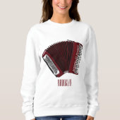 Sweatshirt Illustration d'accordion (Devant)