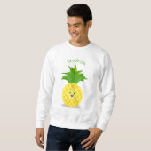 Sweatshirt Illustration d'ananas mignon (Devant entier)
