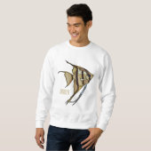 Sweatshirt Illustration d'angelfish (Devant entier)