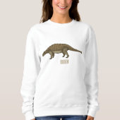 Sweatshirt Illustration d'Ankylosaurus (Devant)