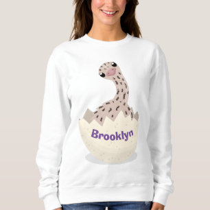 Sweatshirt Illustration d'autruche pour bébé à couver mignon