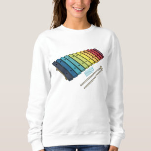 Sweatshirt Illustration de bande dessinée en Xylophone