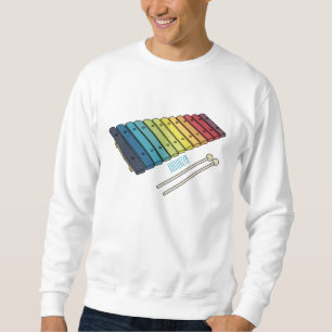 Sweatshirt Illustration de bande dessinée en Xylophone