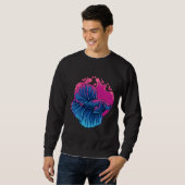 Sweatshirt Illustration de Beta Fish (Devant entier)
