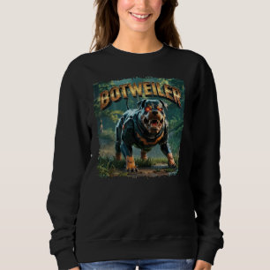 Sweatshirt Illustration de Botweiler – Rottweiler Robot Drôle