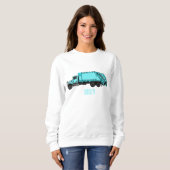 Sweatshirt Illustration de camion à ordures (Devant entier)