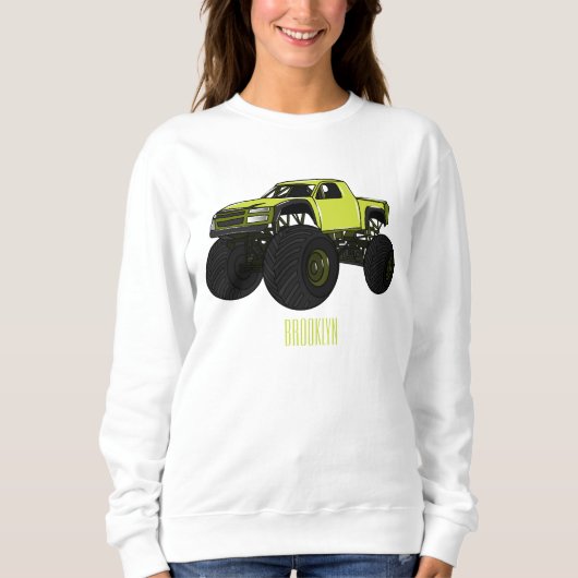Sweatshirt Illustration de camion monstre (Devant)