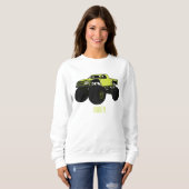 Sweatshirt Illustration de camion monstre (Devant entier)