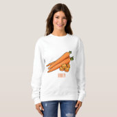 Sweatshirt Illustration de carotte (Devant entier)
