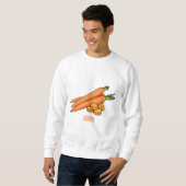 Sweatshirt Illustration de carotte (Devant entier)