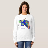 Sweatshirt illustration de cartoon de mandarinfish (Devant entier)