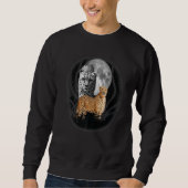 Sweatshirt Illustration de Cheetah Moon Cheetah 1 (Devant)