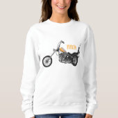 Sweatshirt Illustration de Chopper Motorcycle 1950 (Devant)
