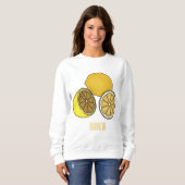 Sweatshirt Illustration de citron (Devant entier)