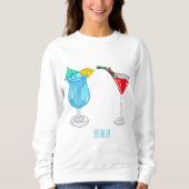 Sweatshirt Illustration de cocktail (Devant)