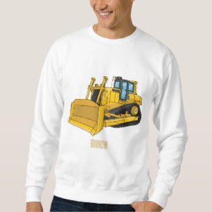 Sweatshirt Illustration de dessin animé Bulldozer